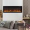 Costway 50'' Electric Fireplace Recessed Wall Mounted Freestanding with Remote Control